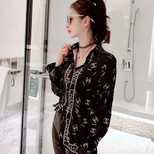 2020春夏の大注目トレンド 春夏らしい爽やかさ CHANEL シャネル 長袖 シャツ レディース 2色可選