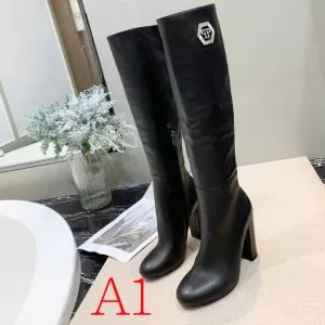 3色可選 レザーブーツ 今年らしいおすすめ新品 フィリッププレイン 2020秋断然ブランド推し PHILIPP PLEIN 秋冬コーデと相性がいい