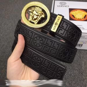 有名人同じアイテム ヴェルサーチVERSACE 大胆なデザイン ベルト2色可選