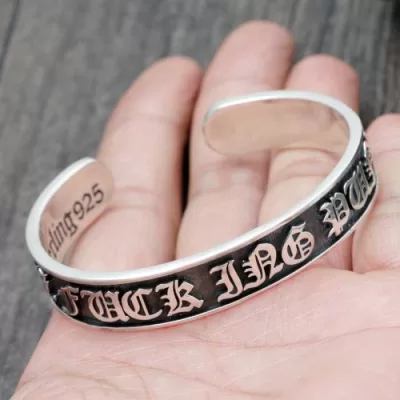 2020 お洒落な存在感 クロムハーツ CHROME HEARTS シルバー925 バングル