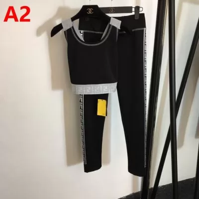 FENDI フェンデイ タンクトップ上下セット 超人気美品◆