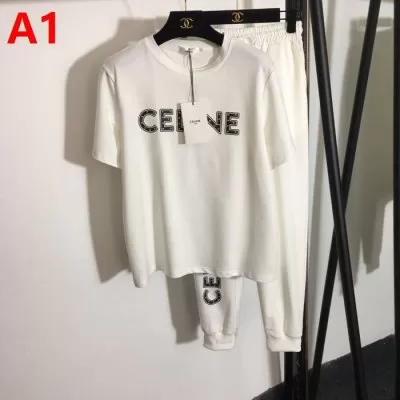 CELINE セリーヌ 半袖上下セット 個性派