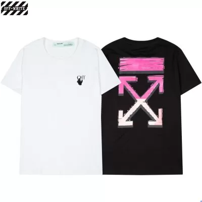 OFF-WHITE オフホワイト ふわふわ生地は肌触りのよい 半袖Tシャツ S*M*L*XL*XXL