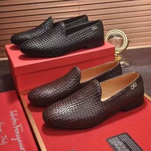 【2020年】夏のファッション FERRAGAMO 夏に良く似合うちょっと新品ビジネスシューズ 2色可選サルヴァトーレフェラガモ