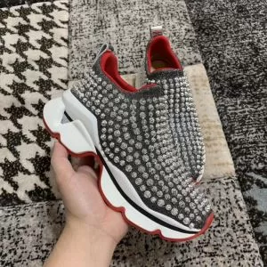 2色可選 ハイトップシューズ 2020春夏トレンドアイテム お洒落トレンド人気 クリスチャンルブタン Christian Louboutin